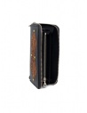 Gaiede portafogli in cuoio nero decorato in cuoio naturale ATCW003 BLACKxNATURAL prezzo