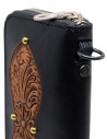 Gaiede black leather wallet decorated in natural leather ATCW003 BLACKxNATURAL buy online
