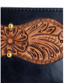 Gaiede black leather wallet decorated in natural leather wallets price