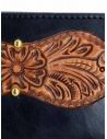 Gaiede black leather wallet decorated in natural leather price ATCW003 BLACKxNATURAL shop online