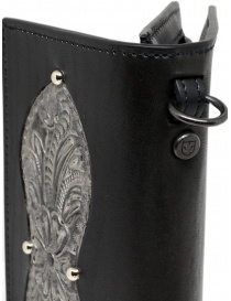 Gaiede silver and black leather wallet sachet wallets price