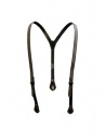 Gaiede bretelle in cuoio nero decorate in argento acquista online ATCO001 BLACKxSILVER