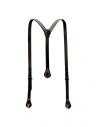 Gaiede black leather suspenders decorated in silver shop online belts