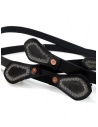 Gaiede bretelle in cuoio nero decorate in argento ATCO001 BLACKxSILVER acquista online