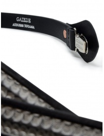 Gaiede bretelle in cuoio nero decorate in argento cinture prezzo