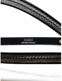 Gaiede bretelle in cuoio nero decorate in argento acquista online prezzo