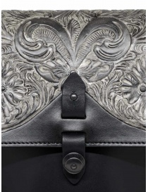Gaiede borsa in pelle con patta decorata in argento acquista online prezzo