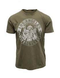 Rude Riders t-shirt Los Angeles Motorcycle verde R04002 86618 TSHIRT GREEN