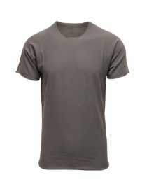T-shirt Label Under Construction in cotone grigio 35YMTS318 CO207 35/MG-BK