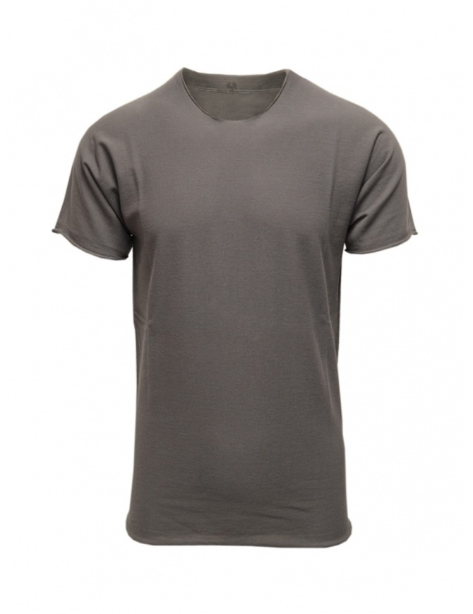 T-shirt Label Under Construction in cotone grigio 35YMTS318 CO207 35/MG-BK