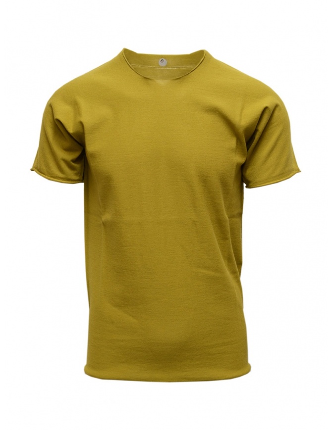 Label Under Construction mustard t-shirt 35YMTS318 CO207 35/MS-NV mens t shirts online shopping