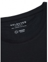 T-Shirt nera cotone organico Selected Homme 16073457 BLK prezzo