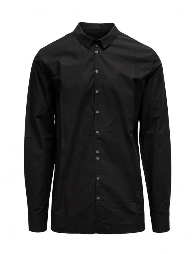Label Under Construction black Invisible Buttonholes shirt 30FMSH37 CO184 30/9 SHIRT mens shirts online shopping