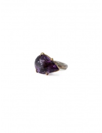 Kioukas silver ring with amethyst AMETISTA SILVER RINGS 950