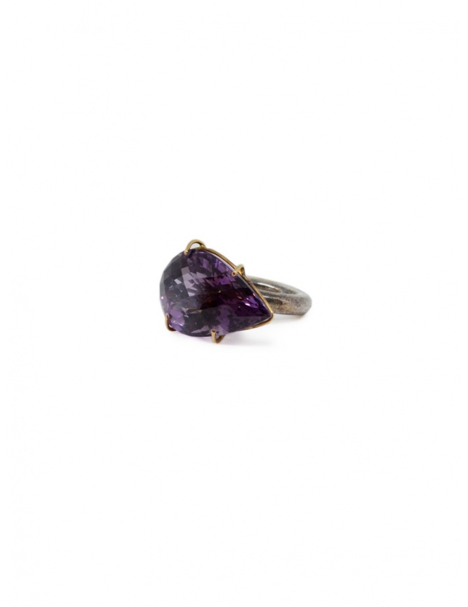 Kioukas silver ring with amethyst AMETISTA SILVER RINGS 950 jewels online shopping