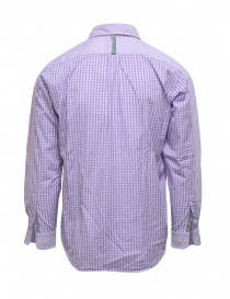 Morikage camicia lilla con retro a quadretti acquista online