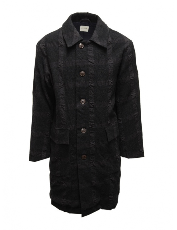 Sage de Cret cappotto grigio scuro a quadri 31-90-9377 53 CHARCOAL cappotti uomo online shopping