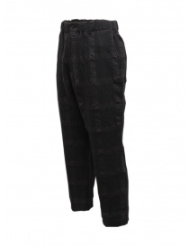 Sage de Cret dark gray checked trousers buy online