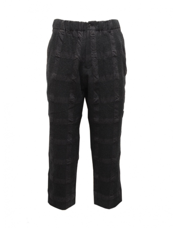 Sage de Cret pantalone a quadri grigio scuro 31-90-8123 53 CHARCOAL pantaloni uomo online shopping