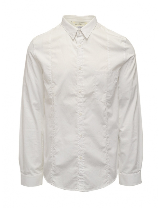 Golden Goose camicia bianca in cotone da uomo G21U522.B4 camicie uomo online shopping