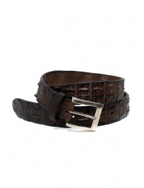 Post&Co PR43CO belt in brown crocodile leather PR43CO TMORO