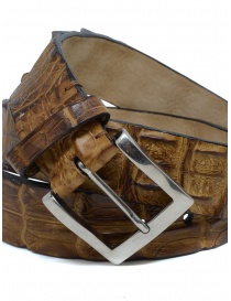 Post&Co PR43CO cognac crocodile leather belt