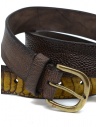 Post&Co TC317 belt in dark brown ostrich leather shop online belts