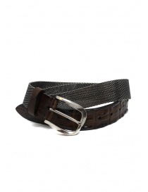 Post&Co TC366 cintura in metallo e pelle di coccodrillo marrone TC366 TMORO ordine online