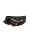 Post&Co TC366 cintura in metallo e pelle di coccodrillo marrone acquista online TC366 TMORO