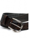 Post&Co TC366 cintura in metallo e pelle di coccodrillo marroneshop online cinture