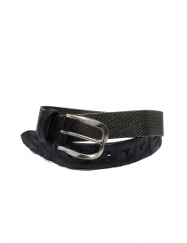 Post&Co TC366 cintura in metallo e pelle di coccodrillo nera TC366 NERO ordine online