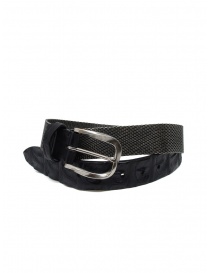 Post&Co TC366 cintura in metallo e pelle di coccodrillo nera TC366 NERO order online