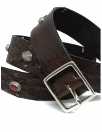 Post&Co 7815 leather belt with embedded pearls