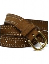 Post&Co 8122CR cintura scamosciata cognac con borchieshop online cinture