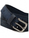 Post&Co 8022CR blue suede belt with studs shop online belts