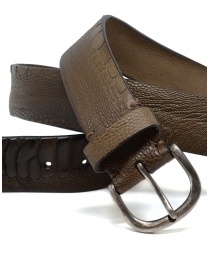 Post&Co TC316 brown and beige ostrich leather belt buy online