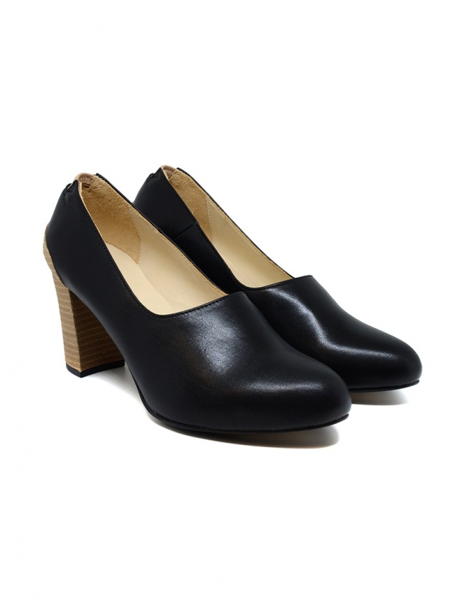 Petrosolaum black leather decolleté shoes 8190-PO03 BLK womens shoes online shopping