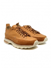 Mens shoes online: Feit Lugged Runner tan color shoes