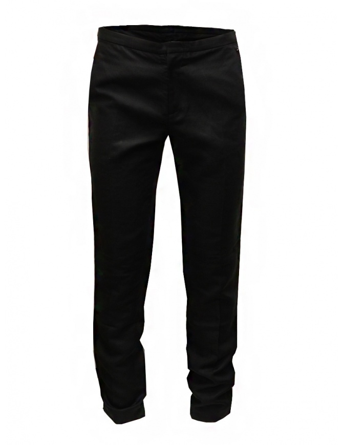 Cy Choi pantaloni Boundary neri in misto lino CA55P01ABK00 BLK pantaloni uomo online shopping