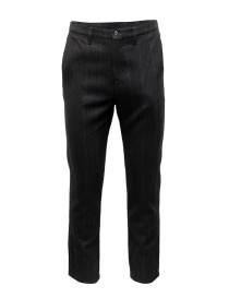 Golden Goose gray striped wool pants online