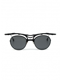 Glasses online: Innerraum OJ1 BM round glasses in matt black titanium