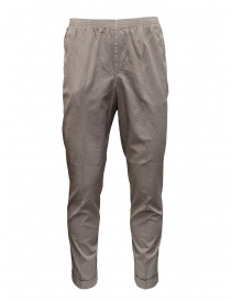 Cellar Door Alfred dove grey trousers with ruffled effect ALFRED TAP. LF303 GRIGIO