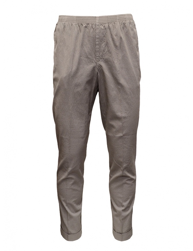 Cellar Door Alfred dove grey trousers with ruffled effect ALFRED TAP. LF303 GRIGIO mens trousers online shopping