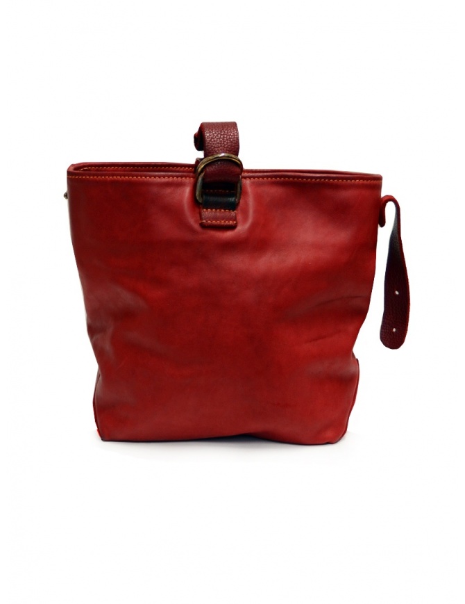 Guidi WK06 borsa a secchiello in pelle di cavallo rossa WK06 SOFT HORSE FULL GRAIN 1006T borse online shopping