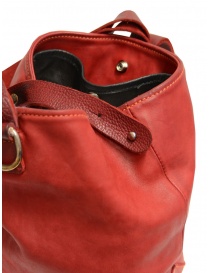 Guidi WK06 borsa a secchiello in pelle di cavallo rossa acquista online prezzo