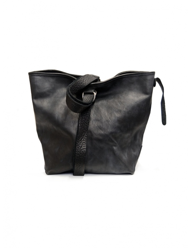 Guidi WK07 tote bag in pelle cavallo nera WK07 SOFT HORSE FULL GRAIN BLKT borse online shopping