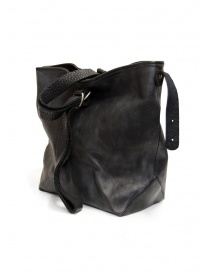 Guidi WK07 tote bag in pelle cavallo nera