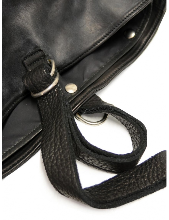 TOTE BAG / GUIDI VITELLO FIORE / BLK