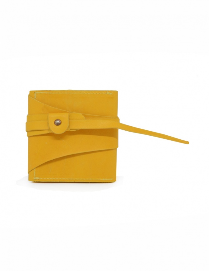 Guidi RP01 portafoglio quadrato giallo RP01 PRESSED KANGAROO CO07T
