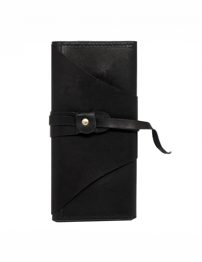 Guidi RP03 black leather wallet with sash RP03 PRESSED KANGAROO BLKT wallets online shopping